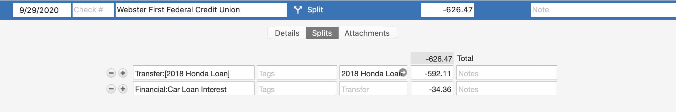 set up an auto loan on quicken for mac